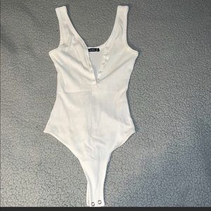XS Abercrombie & Fitch bodysuit button up tank top